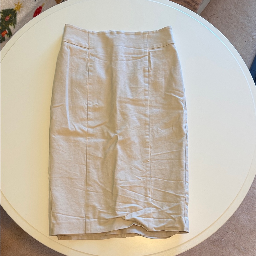 Ann Taylor khaki pencil skirt